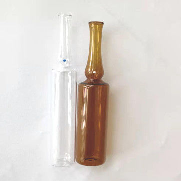 หลอดแก้วเปล่าสีเหลืองอำพันใส 10ml สำหรับฉีด