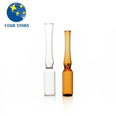 คุณภาพ  Amber Clear Pharmaceutical Empty Glass Ampoules YBB/ISO 1ml Ampule โรงงาน