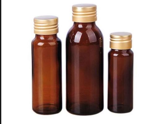 ขวดของเหลวในช่องปาก 250 มล. ขวดสีเหลืองอำพันแม่พิมพ์ของโซดาไลม์ Glass