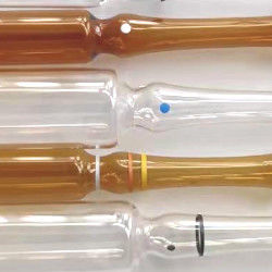 หลอดแก้วเปล่าหลอดแก้วแบบหลอมได้แสงคอตรง 1ml
