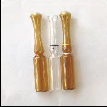 หลอดฉีดหลอดแก้วใสสีเหลืองอำพัน 20ml